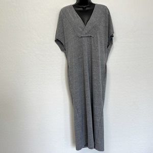 NWT Lucca Gray Long Maxi Dress with pockets Size Medium
